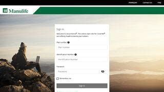 manulife cover me login.